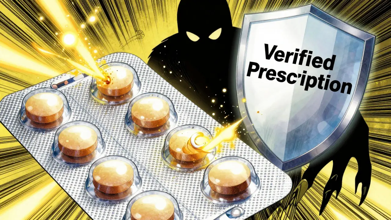 Generic ondansetron pills glowing with light, symbolizing safe and affordable medication
