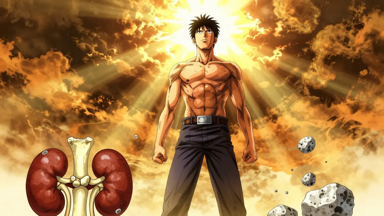 Patient standing strong with sunlight symbolizing recovery